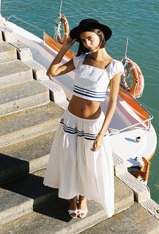 Dominga Skirt White