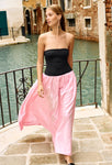 Giselle Pink Taffeta Maxi Dress