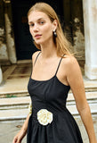 Neroni Dress Black Rosette