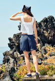 Ali Long Navy Cargo Short