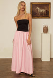 Giselle Pink Taffeta Maxi Dress