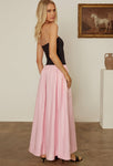 Giselle Pink Taffeta Maxi Dress