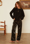 Eloise Black Taffeta Pant